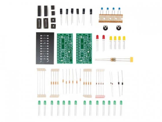 STEREO VU-METER MET 2 x 10 LEDs