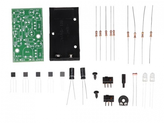 HELDER KNIPPERLICHT MET TWEE RODE LEDs