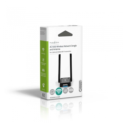 Netwerk-Dongel | Wi-Fi | AC1200 | 2.4/5 GHz (Dual Band) | USB3.0 | Wi-Fi-snelheid totaal: 1200 Mbps | Windows 10 / Windows 11 / Windows 8
