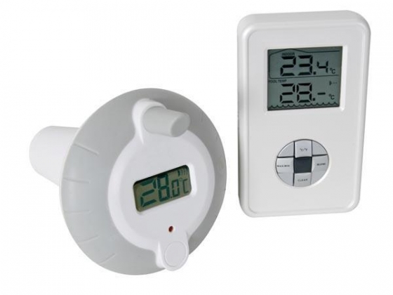 DRAADLOZE THERMOMETER VOOR ZWEMBAD/VIJVER