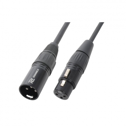 Connex Kabel XLR Male - Female 1.5m Zwart