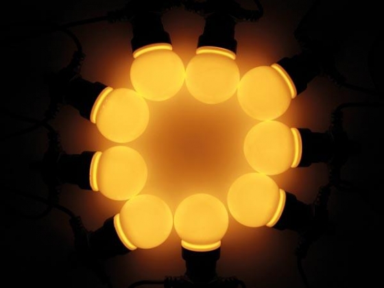 LED-FEESTSLINGER, 9.5 m, 10 WARMWITTE LAMPEN