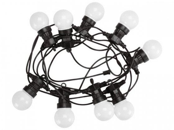 LED-FEESTSLINGER, 9.5 m, 10 WARMWITTE LAMPEN