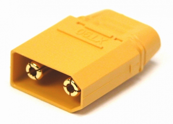 XT90 Voedingsconnector 2-polig Male 40A - 500Vdc met kap