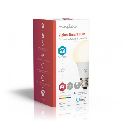 SmartLife Multicolour Lamp | Zigbee 3.0 | E27 | 806 lm | 9 W | RGB / Warm tot Koel Wit | 2200 - 6500 K | Android™ / IOS | Peer | 1 Stuks