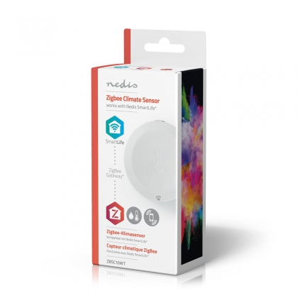 SmartLife Klimaatsensor | Zigbee 3.0 | Batterij Gevoed | Android™ / IOS | Wit