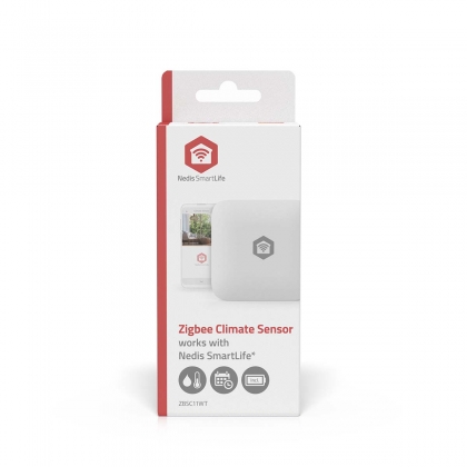 SmartLife Klimaatsensor | Zigbee 3.0 | Batterij Gevoed | Android™ / IOS | Wit