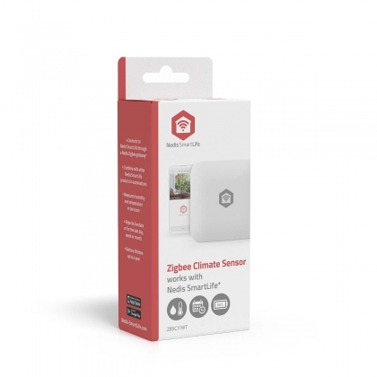 SmartLife Klimaatsensor | Zigbee 3.0 | Batterij Gevoed | Android™ / IOS | Wit