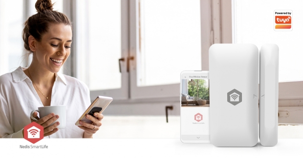 SmartLife Slimme Deur/Raam Sensor | Zigbee 3.0 | Batterij Gevoed | Android™ / IOS | Wit