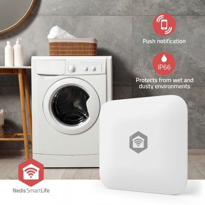 SmartLife Water Detector | Zigbee 3.0 | Batterij Gevoed | Max. batterijduur: 12 Maanden | Wit