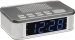 112664 Wekkerradio Digitaal Zilver