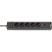 Gaming stekkerdoos GSL 05 5-voudig met 2 USB-laadfuncties 1,5m H05VV-F3G1.5 TYPE F