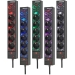 Gaming stekkerdoos GSL 05 5-voudig met 2 USB-laadfuncties 1,5m H05VV-F3G1.5 TYPE F