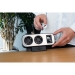 brennenstuhl®estilo Duplex socket, 2x Keystone modules, 10x veiligheidscontactdozen, zilver/zwart