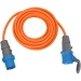 CEE Verlengkabel 10 m (Camping Verlengsnoer H07RN-F 3G2,5 in oranje met CEE-stekker en koppeling met afdichtdop voor permanent gebruik buitenshuis )