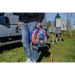 CEE-kabelhaspel met 23+2m RN-Kabel in oranje (camping kabelhaspel met CEE-hoekkoppeling incl. Stekkerdoos + CEE-stekker, voor buitengebruik)