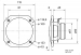 Full-range luidspreker zoutwaterbestendige 10 cm (4") 8 Ohm wit