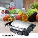 Panini / Tafelgrill 1600W Zwart / Roestvrijstalen bovenbehuizing
