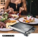 Panini grill en contactgrill met antiaanbaklaag en oververhittingsbeveiliging 1000W Zwart