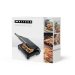 Panini grill en contactgrill met antiaanbaklaag en oververhittingsbeveiliging 1000W Zwart