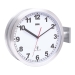 176447 Zendergestuurde Wandklok 38 cm Analoog Zilver/Wit