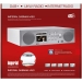DABMAN i450 Hybride Stereo Radio DAB+ / FM / Internet /Bluetooth Wit-Zilver