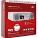 DABMAN i450 Hybride Stereo Radio DAB+ / FM / Internet /Bluetooth Wit-Zilver
