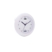 506271 Badkamer Klok / Thermometer 17 cm Analoog Wit