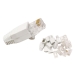 QCRJ45 CAT6 FTP 10 Quick connect U/FTP CAT6 dataconnector RJ45 met witte thule - 10 stuks
