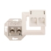 IDC 1000M2 Datawandcontactdoos CAT6A tweevoudig - wit