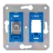 EDC2000 C Modulaire coax wandcontactdoos incl. witte afdekplaat en opbouwrand | Shopconcept