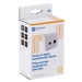 EDC2000 CD Modulaire coax en data wandcontactdoos incl. witte afdekplaat en opbouwrand | Shopconcept