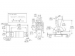 VERTICALE PADDLE SCHAKELAAR VOOR PCB DPDT (ON)-OFF-(ON)