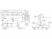 VERTICALE PADDLE SCHAKELAAR VOOR PCB 4PDT ON-ON