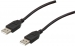 CABLE-140/3HS Standaard USB kabel A-A zwart 3.00 m