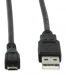 USB 2.0 kabel A mannelijk - micro B mannelijk zwart 1.80 m