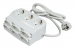 9-voudige stekkerdoos euro / schuko wit