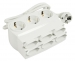 9-voudige stekkerdoos euro / schuko wit