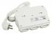 9-voudige stekkerdoos euro / schuko wit