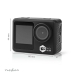 Action Cam | Dubbel scherm | 4K@30fps | 16 MPixel | Waterbestendig tot: 30.0 m | 90 min | Wi-Fi | App beschikbaar voor: Android™ / IOS | Mounts inbegrepen | Zwart