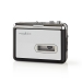 Cassettebandjes Digitaliseren | Draagbaar | Output: 1x 3,5 mm / 1x Mini USB | Accessoires: USB-kabel | Batterij Gevoed / USB Gevoed