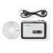 Cassettebandjes Digitaliseren | Draagbaar | Output: 1x 3,5 mm / 1x Mini USB | Accessoires: USB-kabel | Batterij Gevoed / USB Gevoed