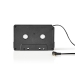 ACON2200BK AUX Cassette-Adapter voor Autoradio | 3,5 mm | Kabellengte: 1.00 m | Zwart