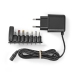 Universele AC-Stroomadapter | 12.5 W | 5 V DC | 1.60 m | 2.5 A | 8 plug(s) | Zwart