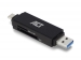 USB 3.2 Gen1 kaartlezer SD en Micro SD, USB-C & Type-A aansluiting