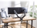 Monitorarm office met gasveer, 2 schermen