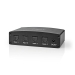 Digitale Audio-Switch | 4-wegs | Input: DC Power / 4x TosLink | Output: TosLink Female | Afstandsbediening / Drukknop / Manueel | Metaal | Zwart