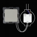 Mini inbouw schakelaar spaarlamp/led