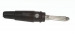 CM19B BANAANPLUG 4mm - ZWART