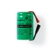 BANM11520SC Oplaadbare NiMH-Batterij | 1.2 V | Oplaadbaar | 1000 mAh | Voorgeladen | 1-Polybag | N/A | Soldeertab | Groen